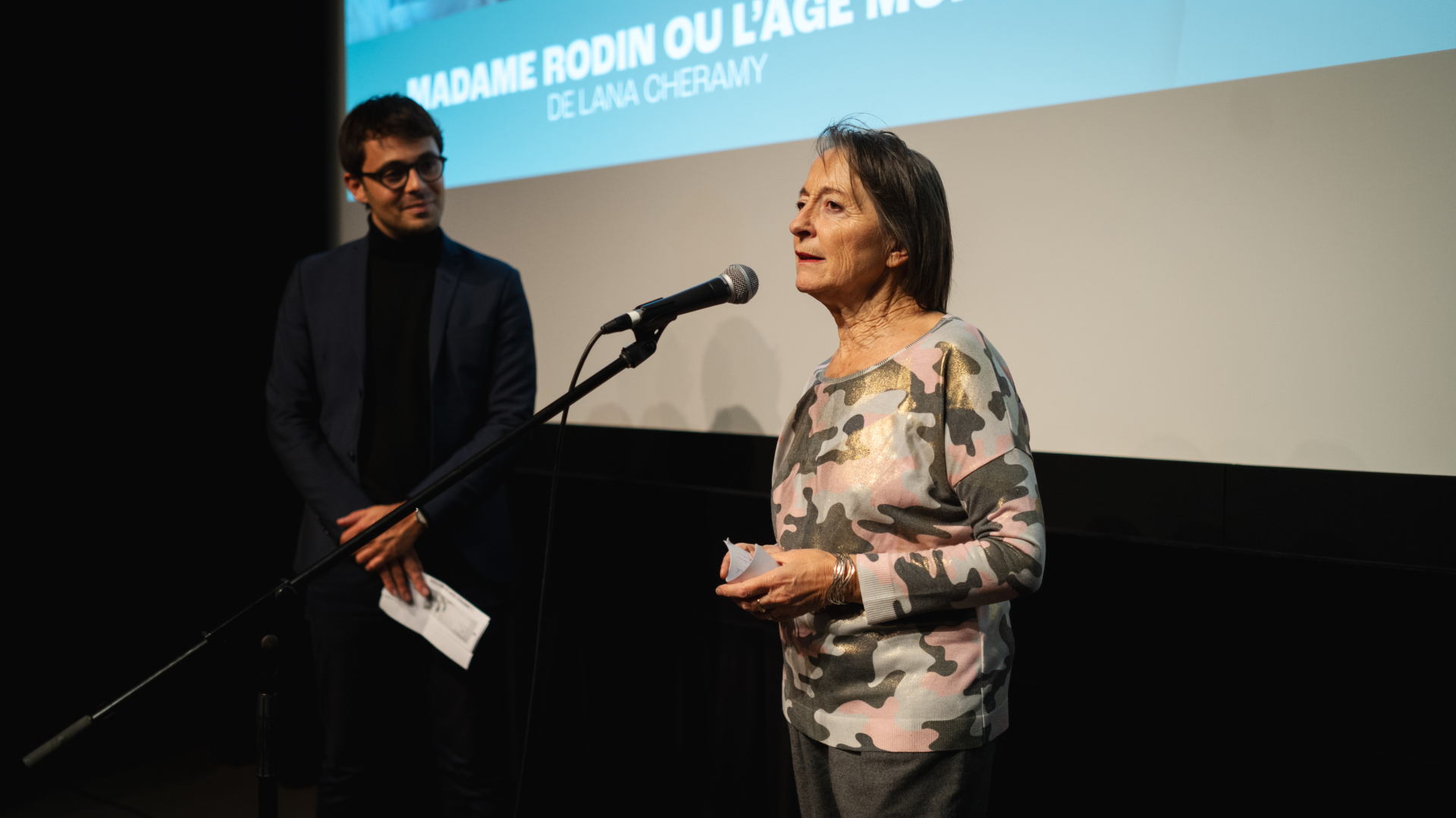 Maguy CISTERNE, Secrétaire générale du Festival du cinéma de Brive, et Guilhem CAILLARD (CINEMANIA)