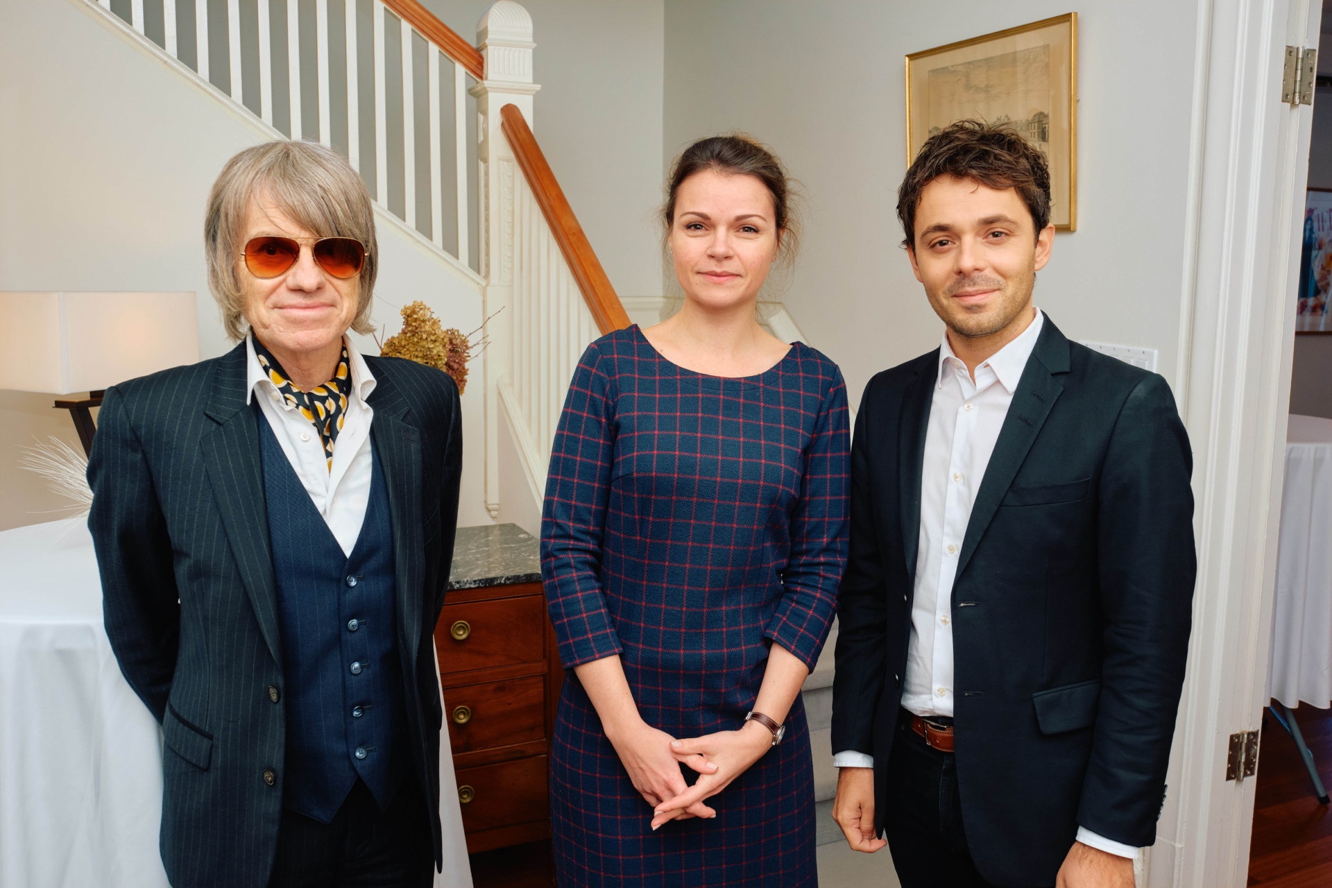 Marie LAPIERRE, Consule générale de France, Frédéric REBET, Attaché culturel du Consulat de France, et Guilhem CAILLARD (CINEMANIA)
